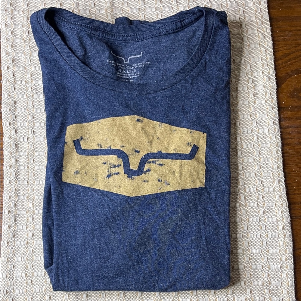 Kimes Ranch Navy and Gold Short Sleeve Tee